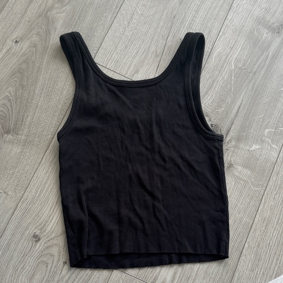 Sunday Best Black Ribbed Tank - Picture 2 of 2